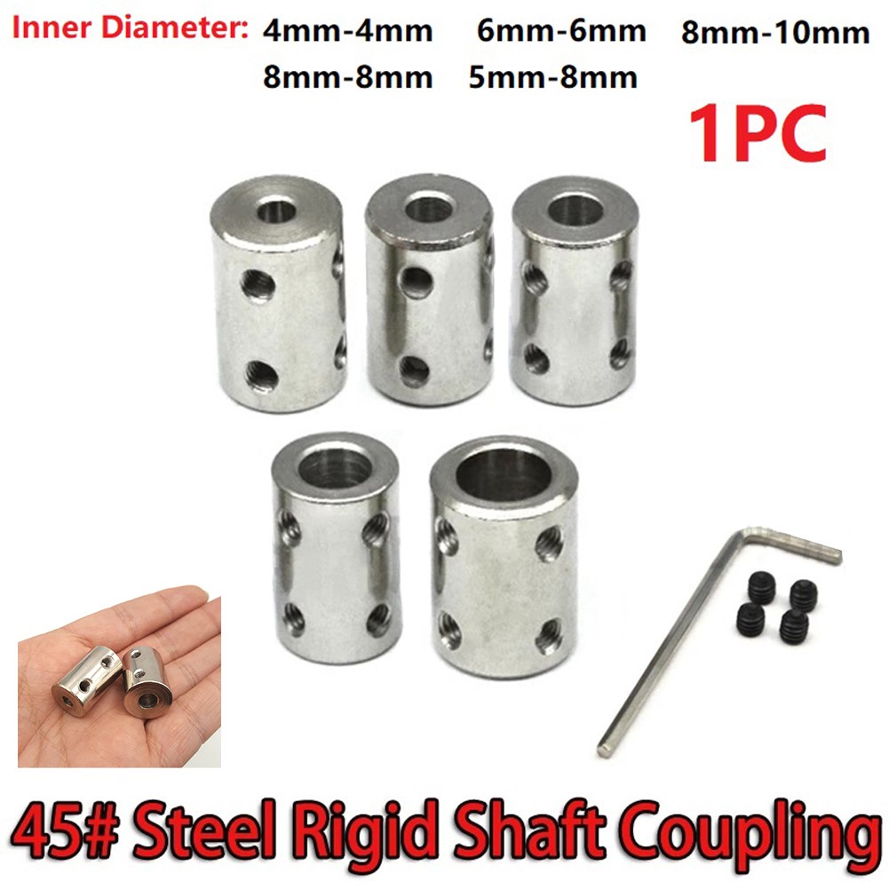 1set 4mm/5mm/6mm/8mm/10mm Rigid Shaft Coupling Motor Connector Sleeve ...