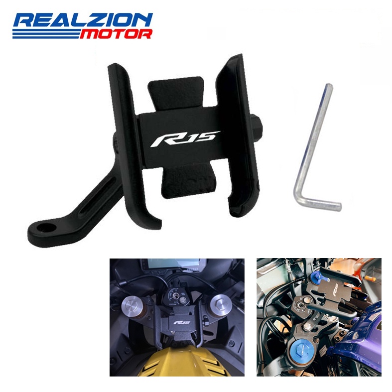 REALZIONMOTOR For Yamaha R15 V3 V2 R15v3 R15v2 Cell Phone Holder Mobile ...