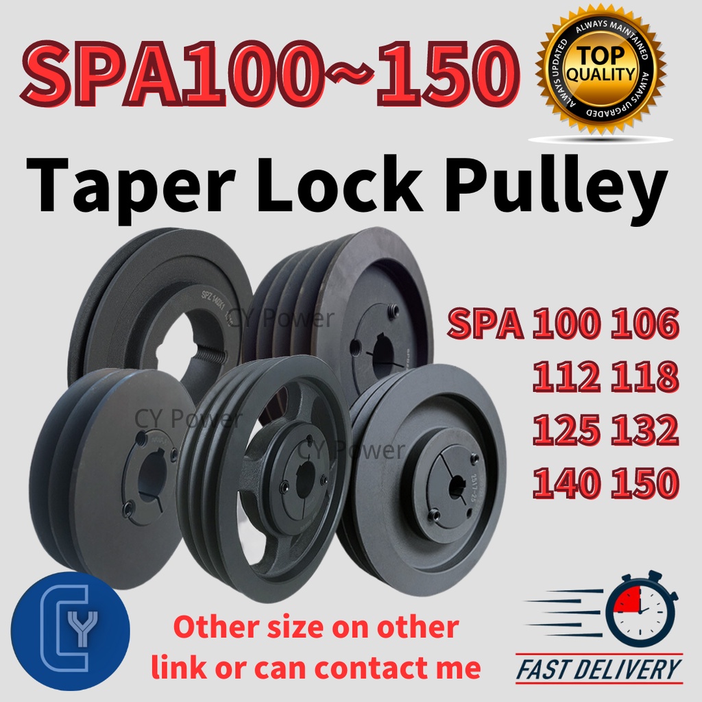 Spa Taper Lock Pulley Spa Spa V Belt Pulley Spa V Belt Taper Lock Pulley Gray Cast Iron