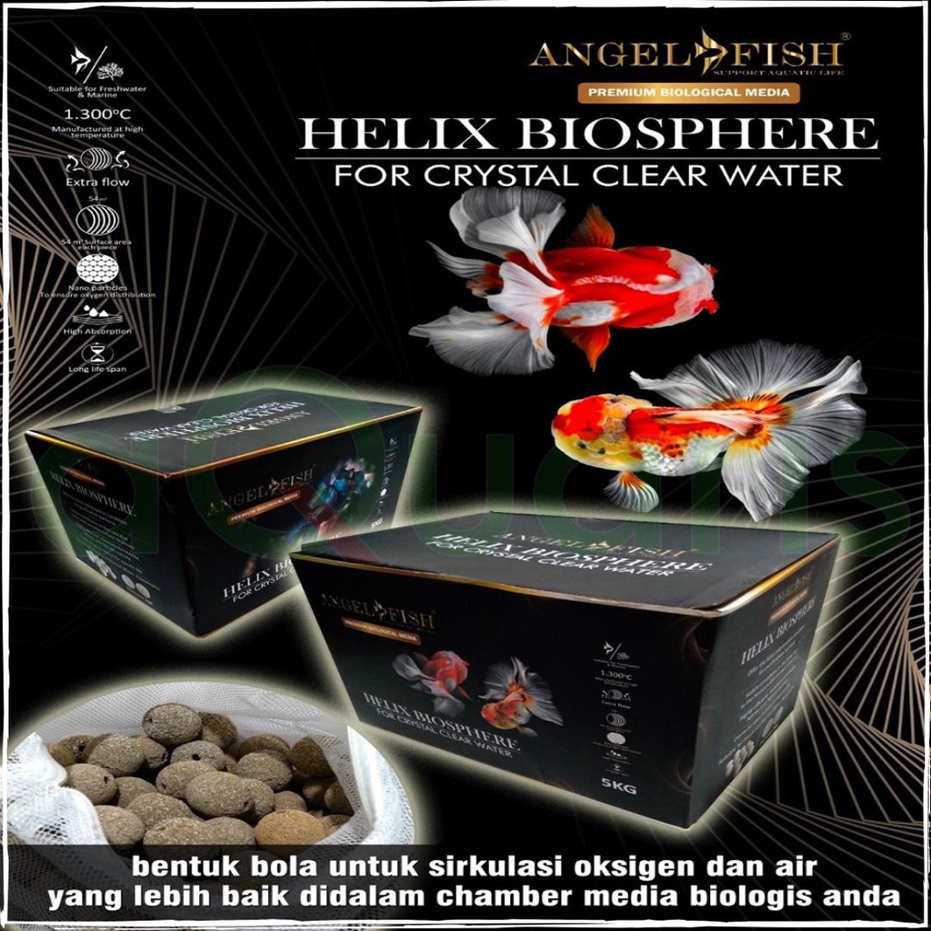 Angelfish Helix Biosphere 5kg Premium Biological Filter Media BOX