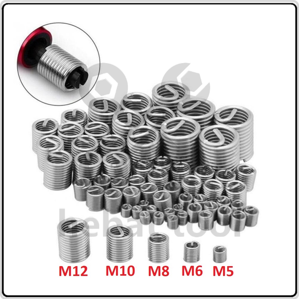 Helicoil Threaded Insert M5/M6/M8/M10/M12 Stainless Steel Thread Repair
