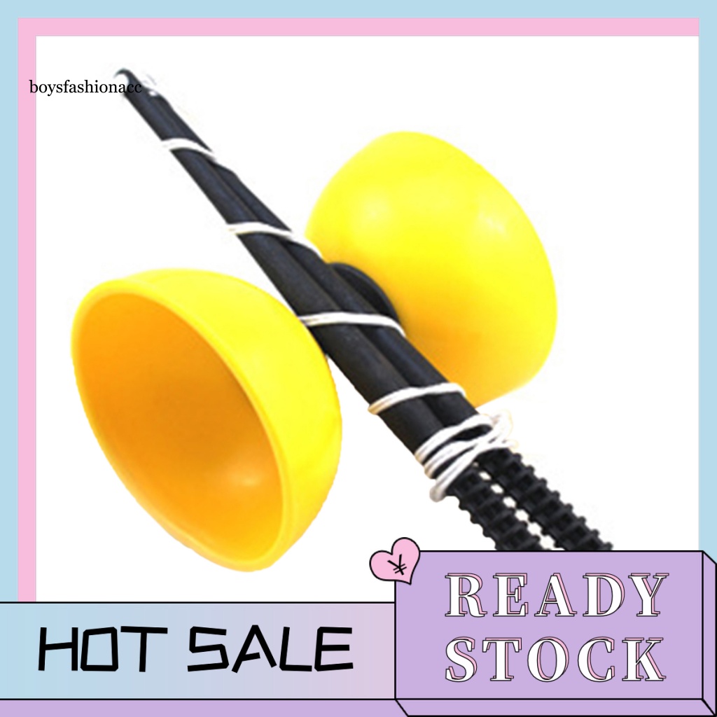 BF Doubleend Bearing Diabolo for Elderly People Chinese Yoyo Toy with Rope Scratch Resistant