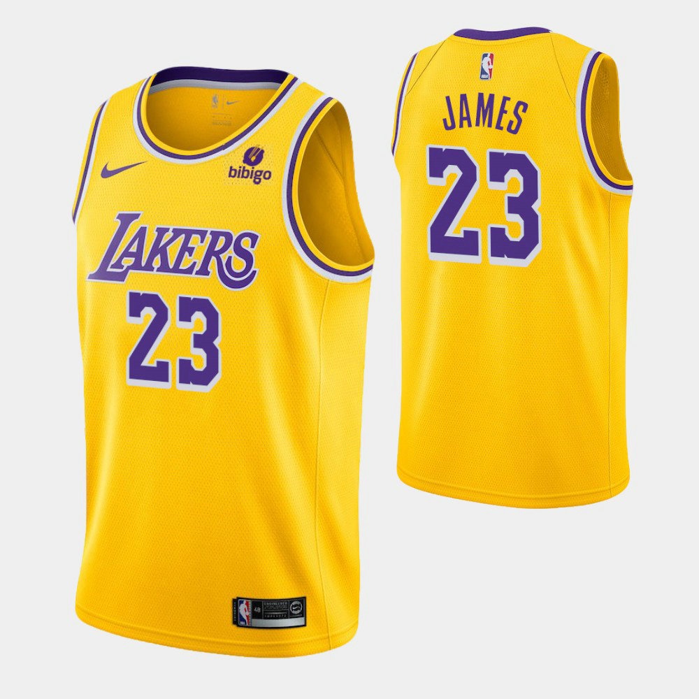 【NBA Jersey】Men's New Original NBA Los Angeles Lakers 23 LeBron James