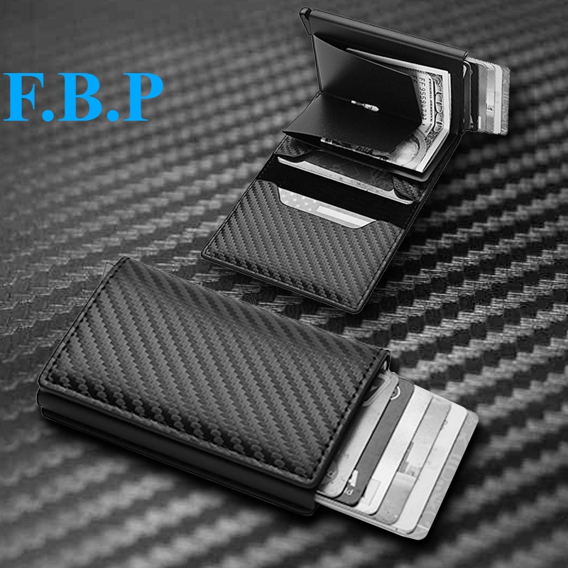 F.B.P Wallet For Men PU Leather Automatic Pop-up Card Holder Wallet ...