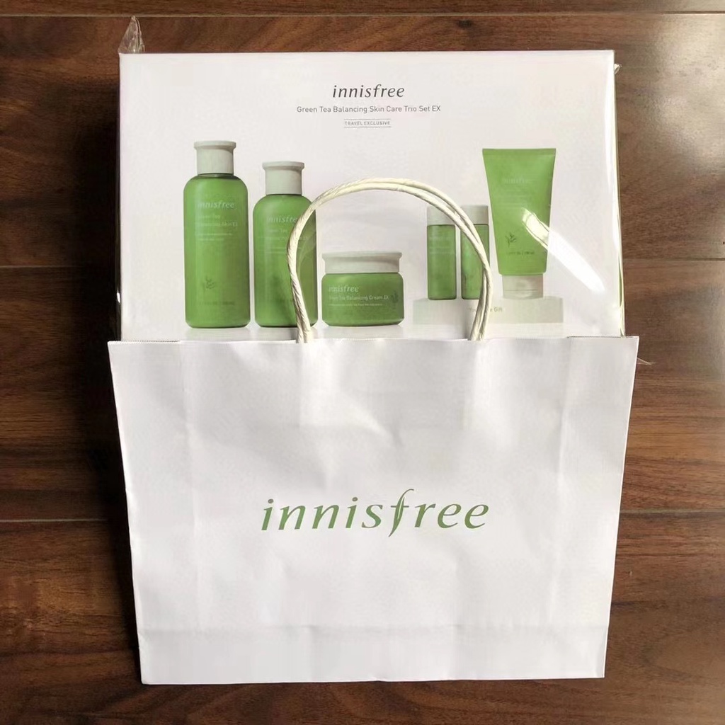 Innisfree Green Tea Balancing Skin Care Set 6 in 1 Box Shopee Malaysia