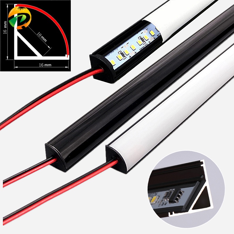 0.51m AC220V V-type LED Black Tube Bar Lamp Aluminum Profiles SMD2835 ...