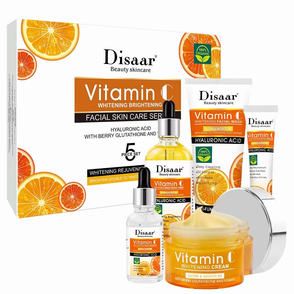 DISAAR 5 IN 1 HA Vitamin C Glow & Moisture Whitening Face Cream, Face