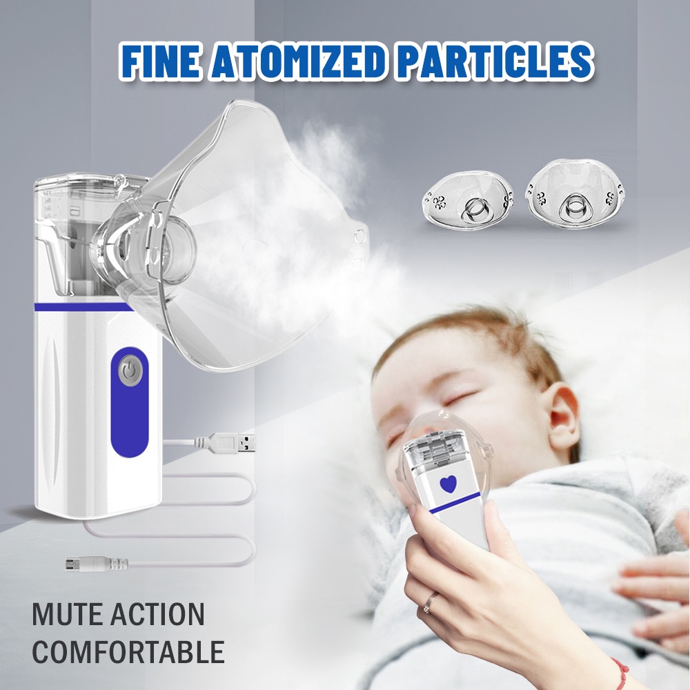 Children's portable ultrasonic nebulizer Low noise inhaler Handheld ...