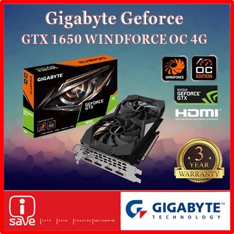 Gigabyte geforce gtx discount 1650 windforce oc 4g