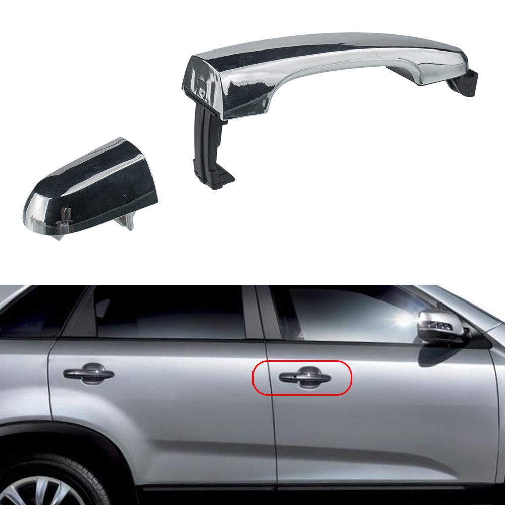 Maniglia Porta Esterna Anteriore Destra Cromata Per Kia Sorento 2011-2015 – Ricambio Diretto - Foto 3