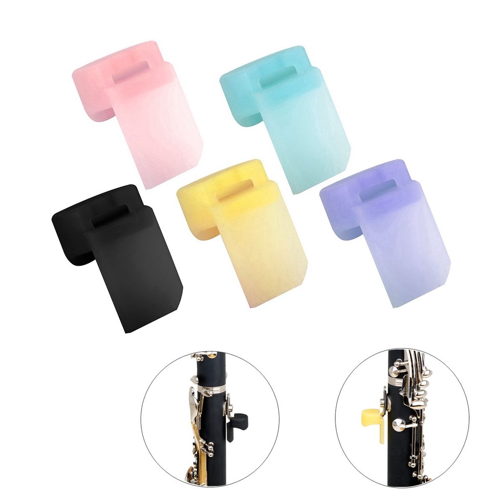 5 colors optional Soft Silicone Colorful Clarinet Thumb Rest Cushion ...