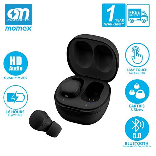 Momax BT6 Pills Mini True Wireless Bluetooth Earbuds Charging