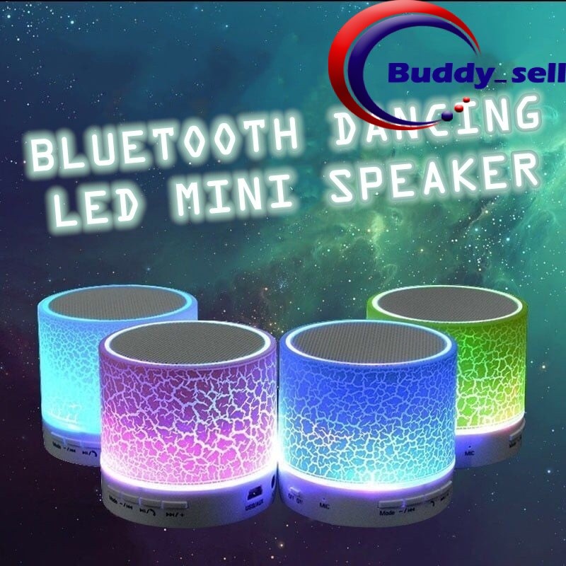 Colorful LED Light 7 Colours Mini Portable Speaker Support Bluetooth ...