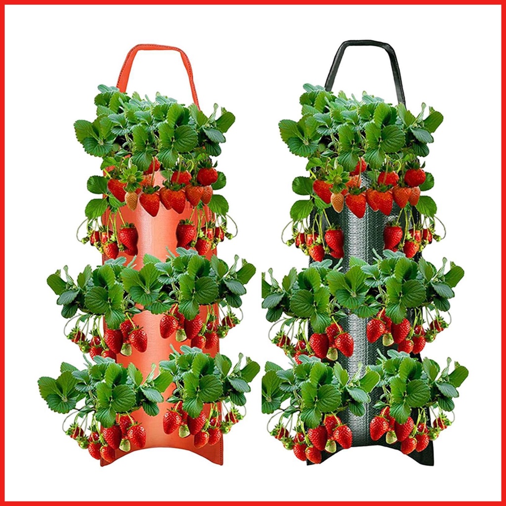 Upside Down Tomato Planter Vertical Hang Garden Bag Breathable Canvas