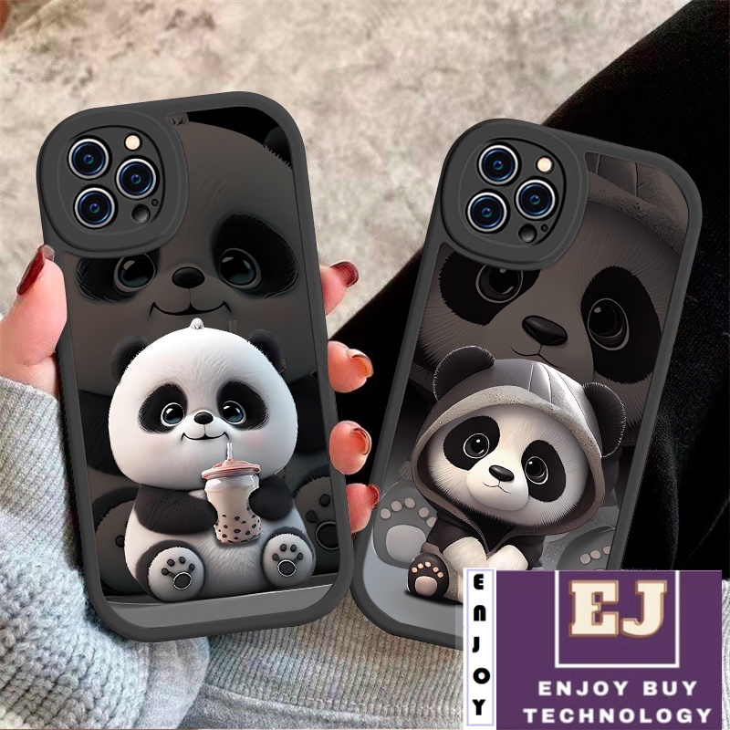 Black BigPanda Case Samsung A02S A03S A03 A04 4G A10S A11 A12 A13 5G ...