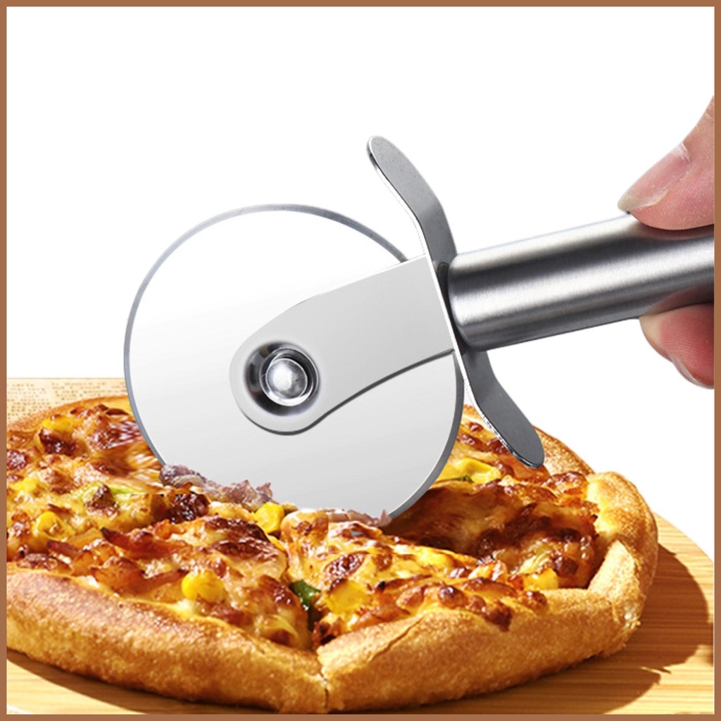 Wheel Pizza Cutter RustResistant Stainless Steel Pizza Cutter Wheel
