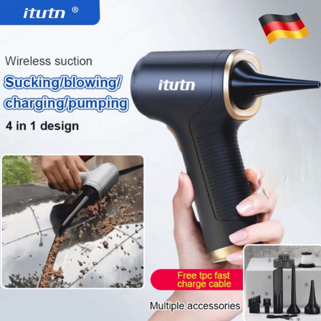 Itutn 3 in 1 Cordless car vacuum cleaners small vacuum cleaner portable