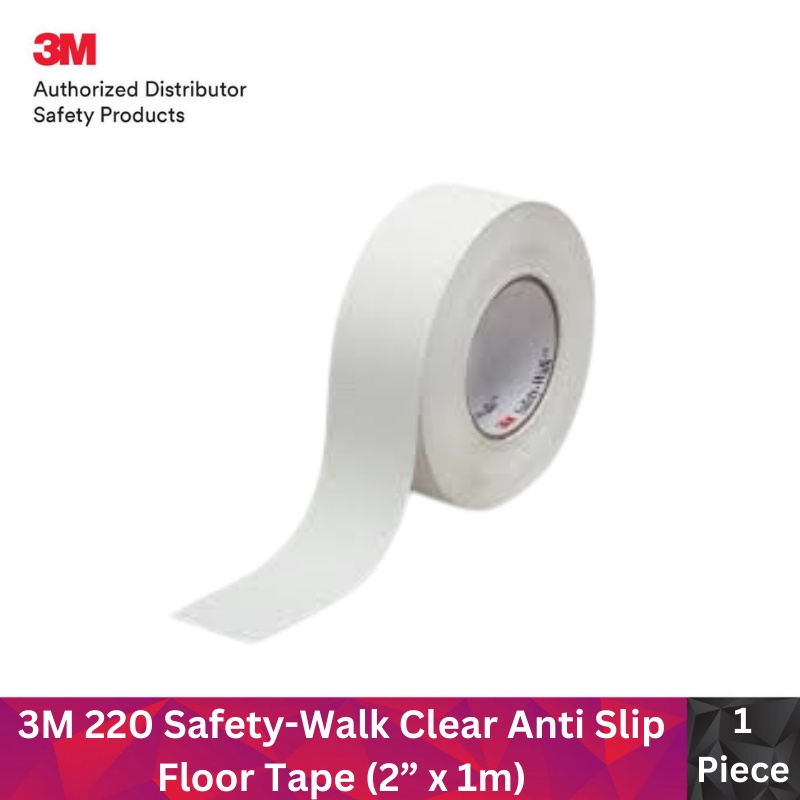 3M 220 SafetyWalk Clear Anti Slip Floor Tape (2” x 1m) Shopee Malaysia