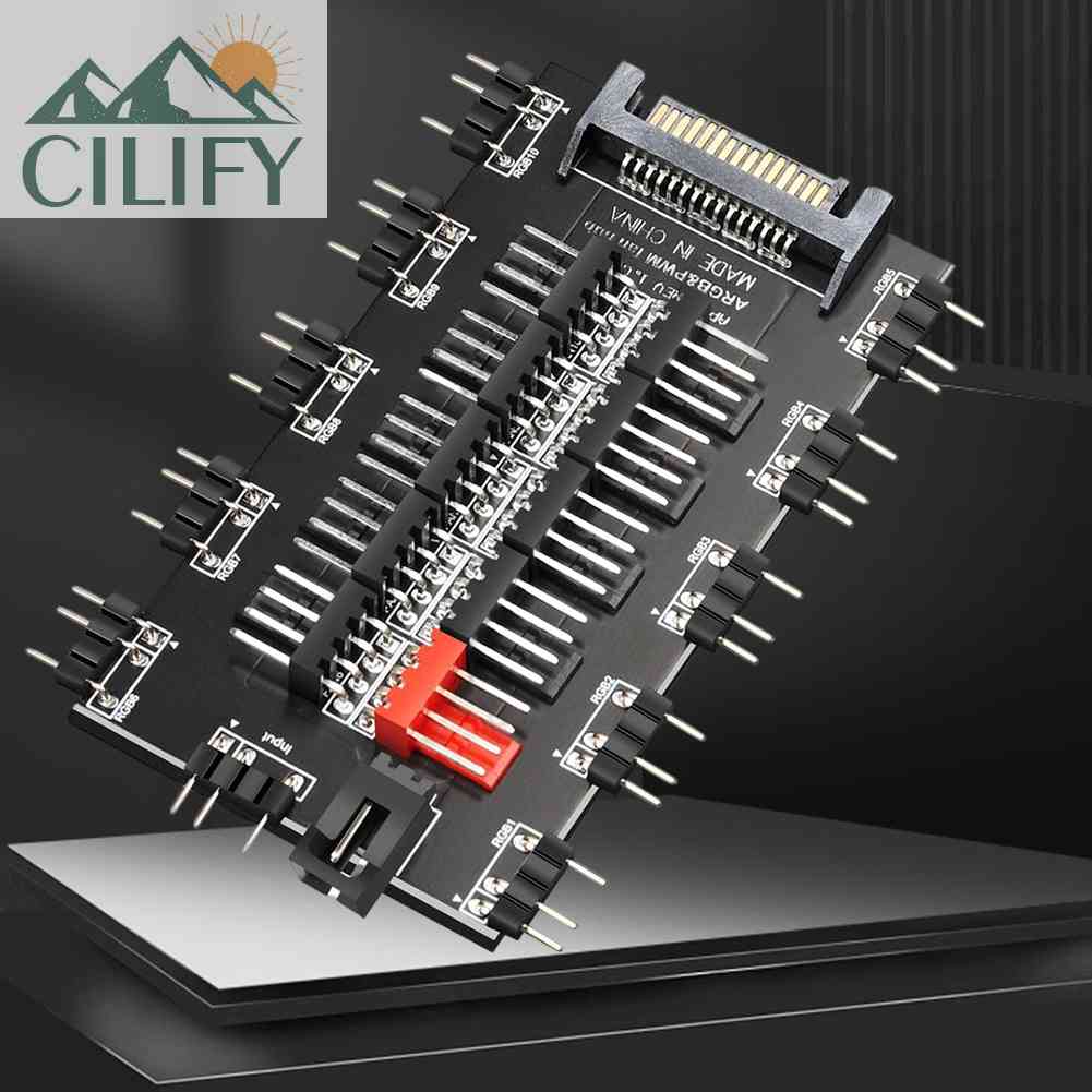 Hub ARGB 5V 3Pin Da 1 A 11 Porte | Per Ventole PC Con Alimentazione SATA - Foto 11