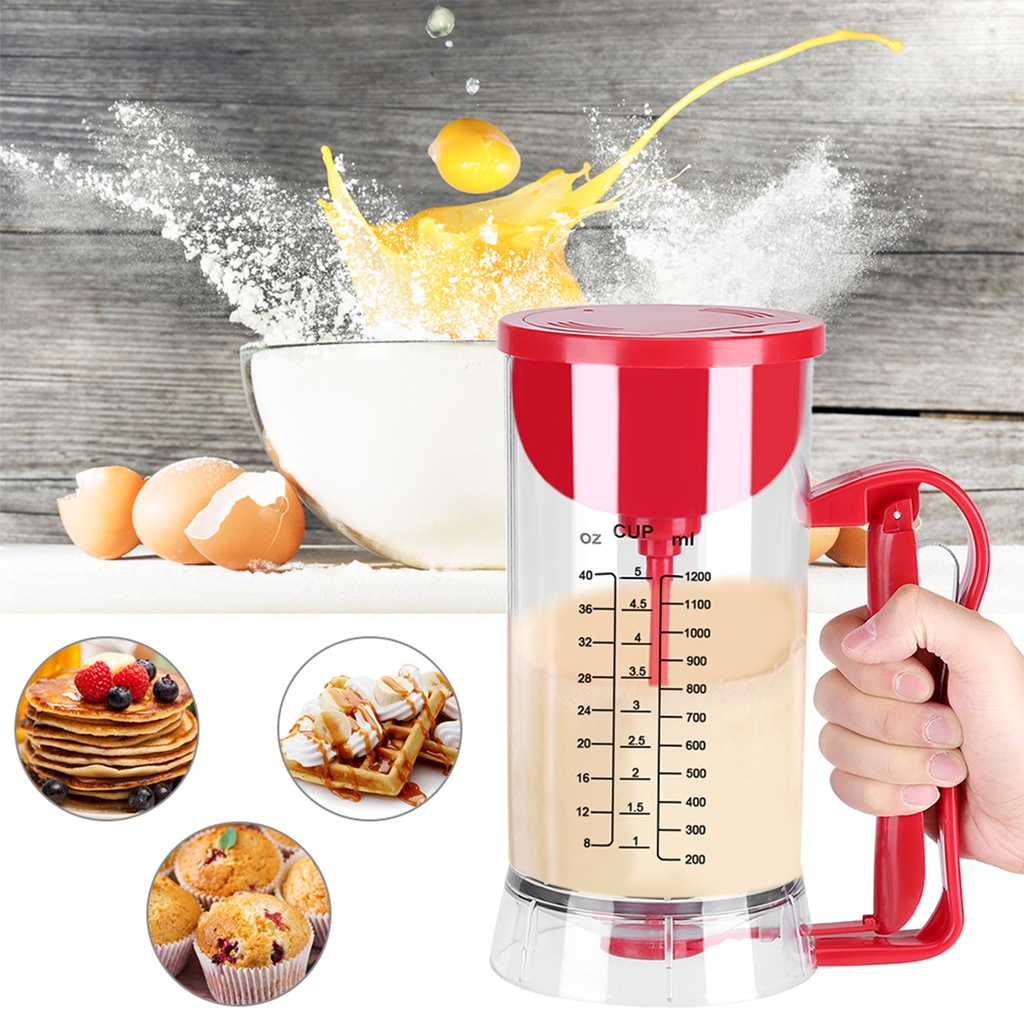 [EPAY] Cordless Electric Battery Powered Mixer Dispenser Pancake