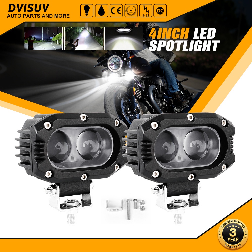 DVISUV 4inch Car Lights Led Work Light 6500K Spot Beam for Car ...