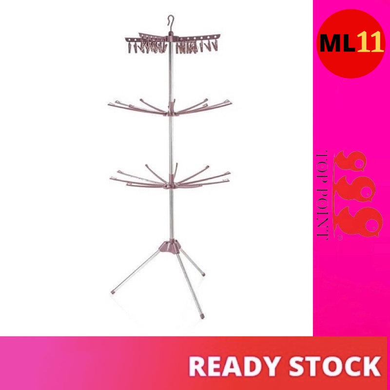 TOP POINT 3 Tier Foldable Clothes Drying Rack / Ampaian Penyidai Baju ...