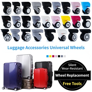 1 Pair Set Luggage Wheel Replacement Trolley Bag Wheel Accessories  Universal Wheels Suitcase Trolley Case Wheel Travel Suitcase Swivel Casters  Roller
