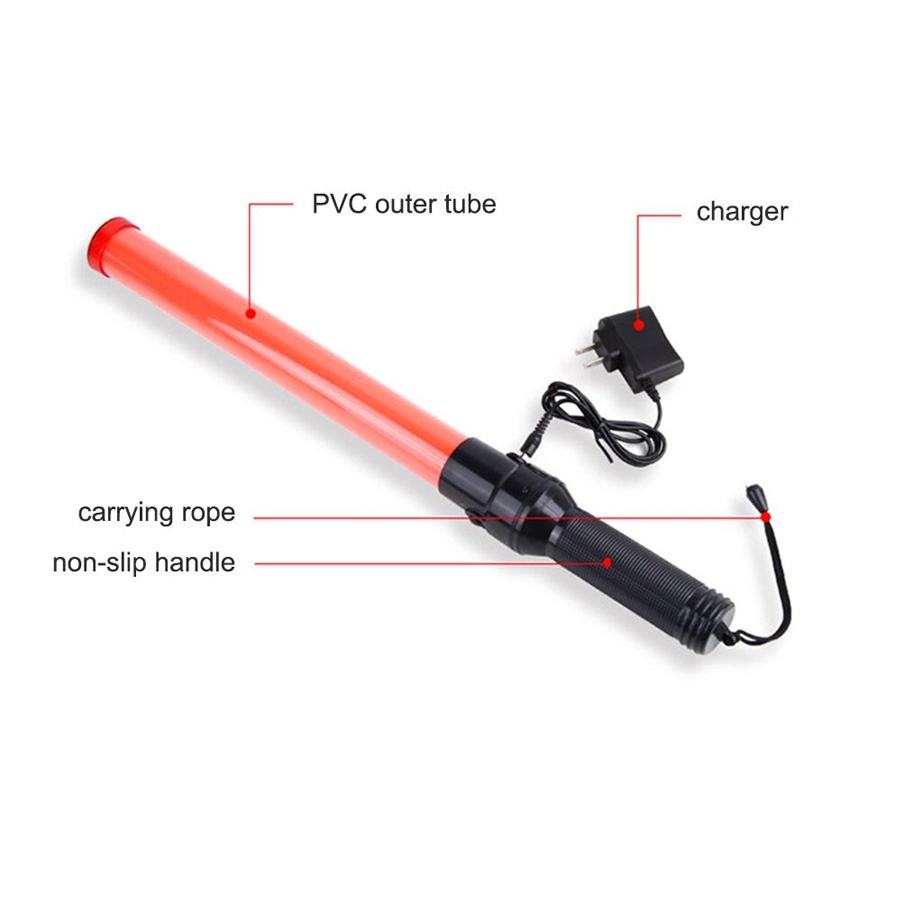54cm Rechargeable Security Baton Led Traffic Baton Safety Lampu