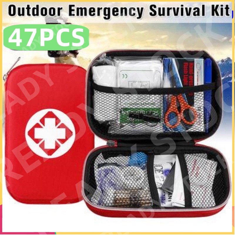 🔥24 HR SHIP🔥First Aid Kit set complete Travel Outdoor Survival Kit ...