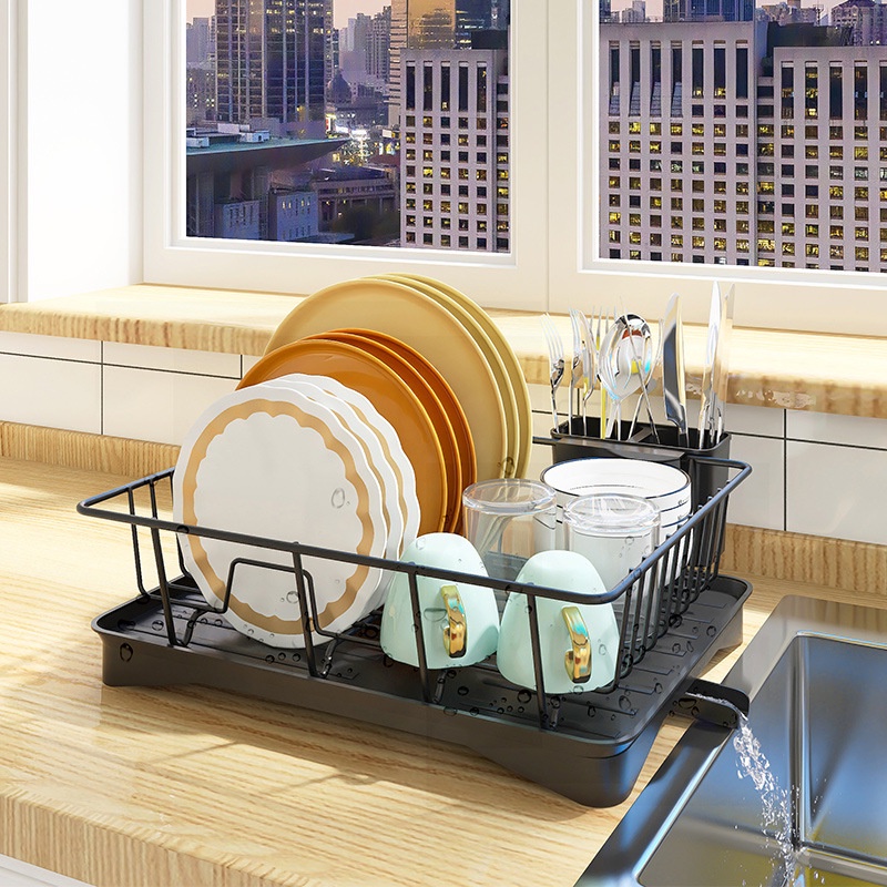 Dish Rack Plates Drying Rack Kitchen Storage Bowl Holder Kitchen ...