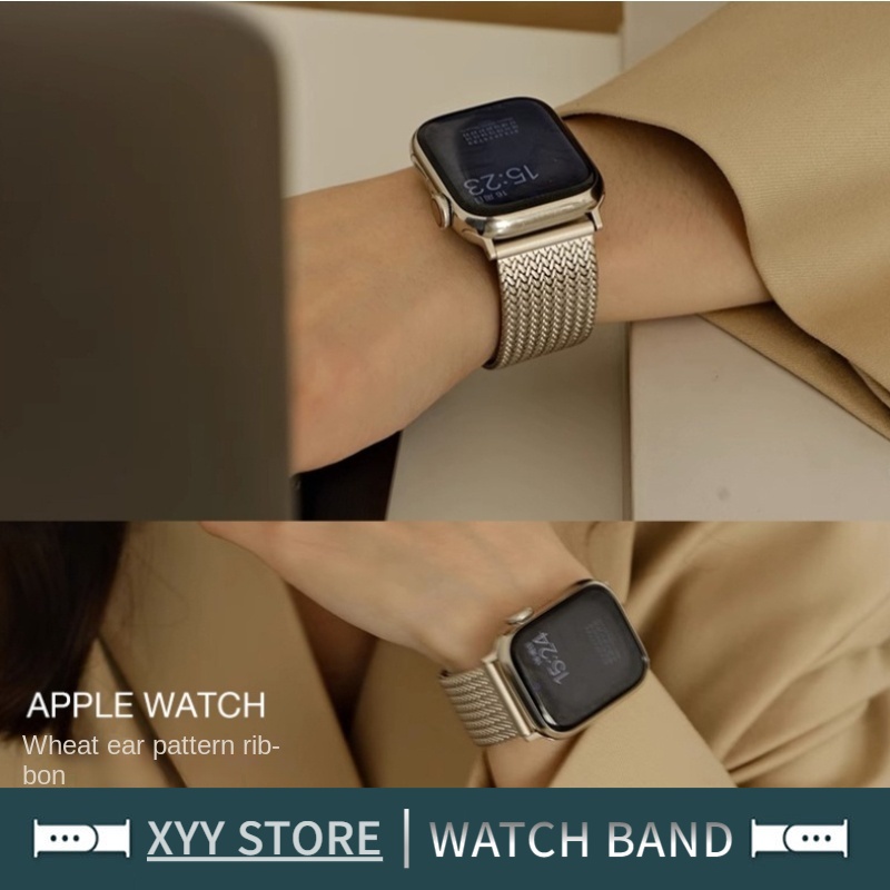 For iWatch Stainless Steel Strap iWatch Series 9 8 7 SE 6 5 4 3 S8