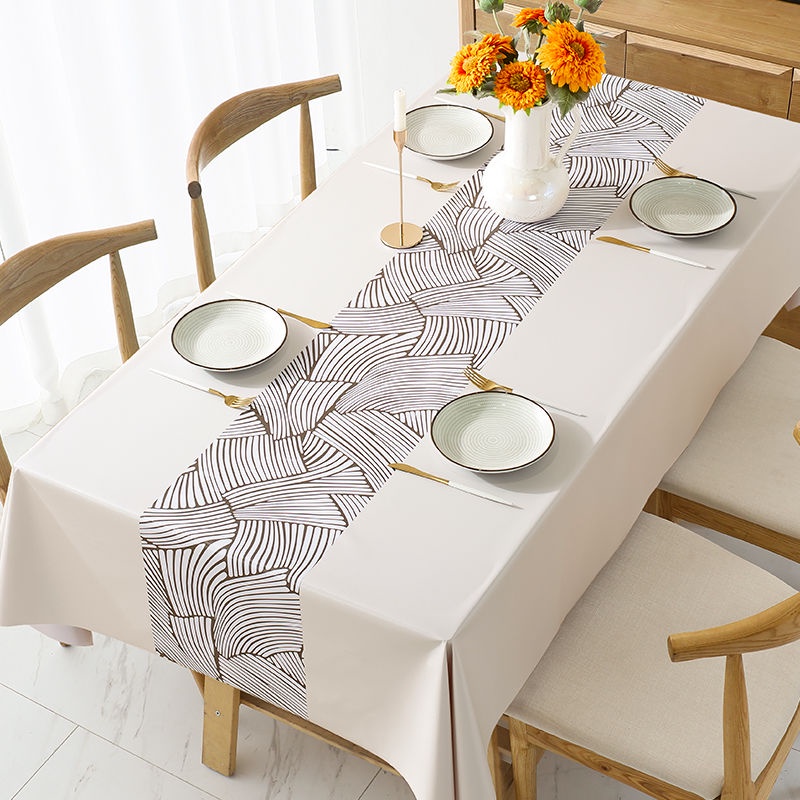 【Local Ready Stock】PVC Table Cloth Water Proof Table Cover Kain Meja ...