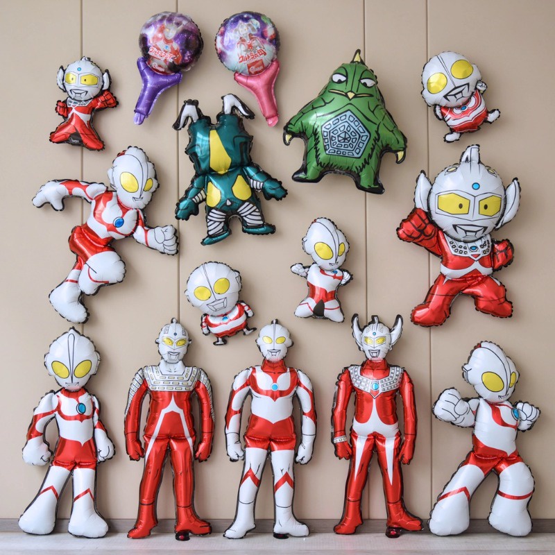 3D Cartoon Super Hero Ultraman Theme Foil Balloons Helium Balloon ...