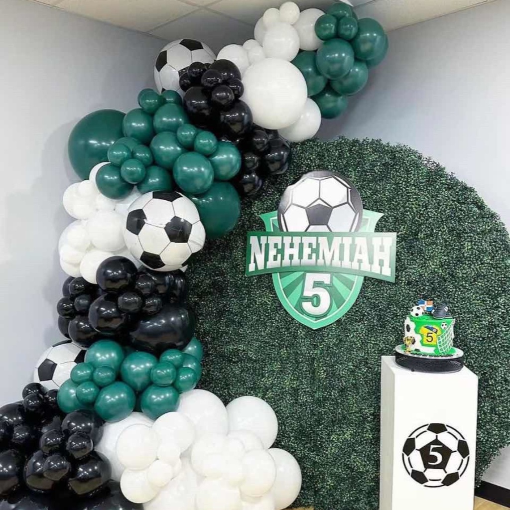 111Pcs Football Theme Balloons Arch Kit Boy Birthday Party Decoration