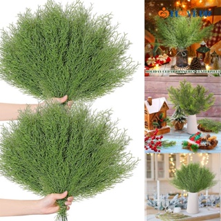50pcs Christmas Pine Needles Artificial Pine Branches Green Leaves Needle  Garland Pine Twigs Faux Cedar Branches DIY Accessories for Christmas New  Year Holiday Winter