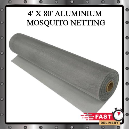 Aluminium Netting Insect Screen Mosquito Net Mosquito Mesh / (4' x 80 ...