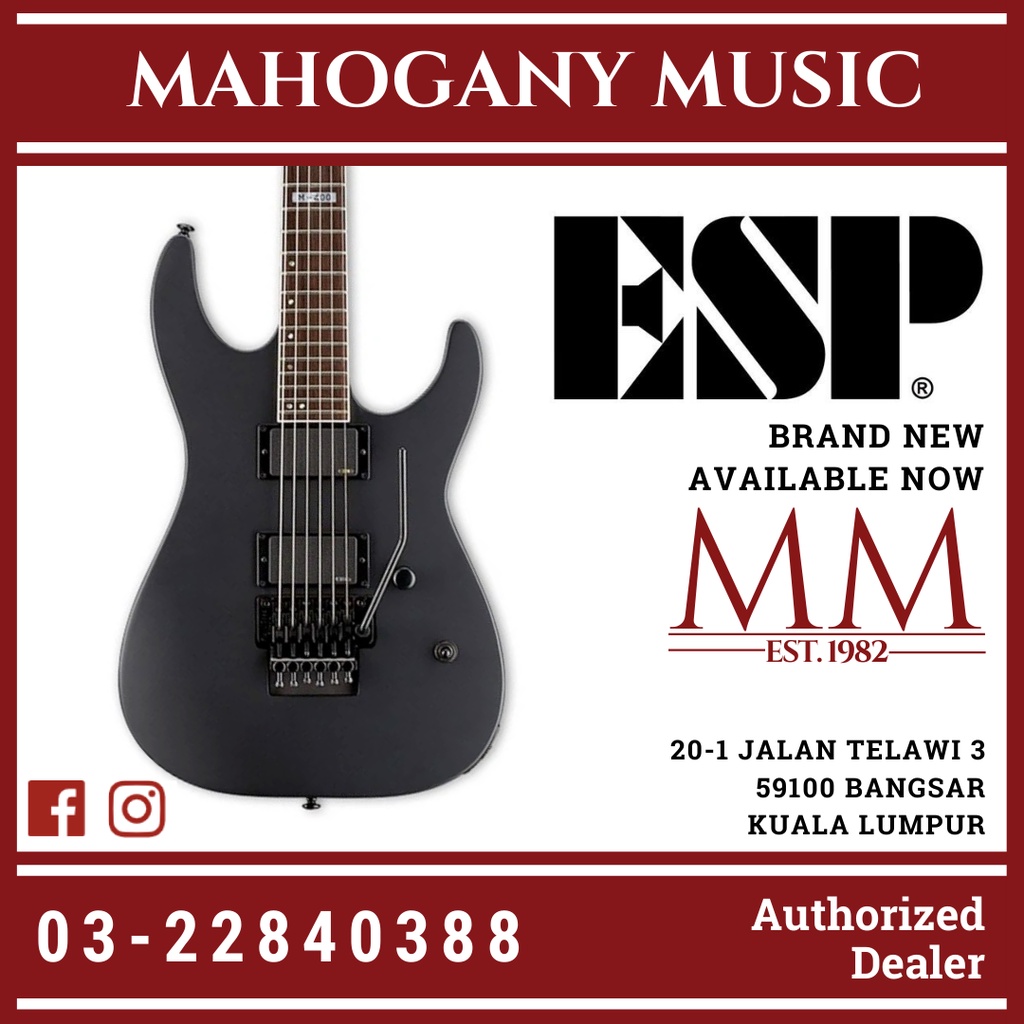 ESP LTD M 400 Black Satin Electric Guitar