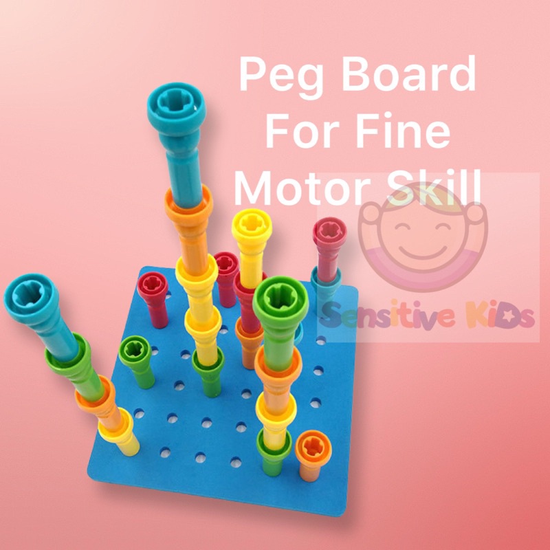 Peg Board, Pegboard For Kids, Pegboard Toys, Fine Motor Skill, Colour ...