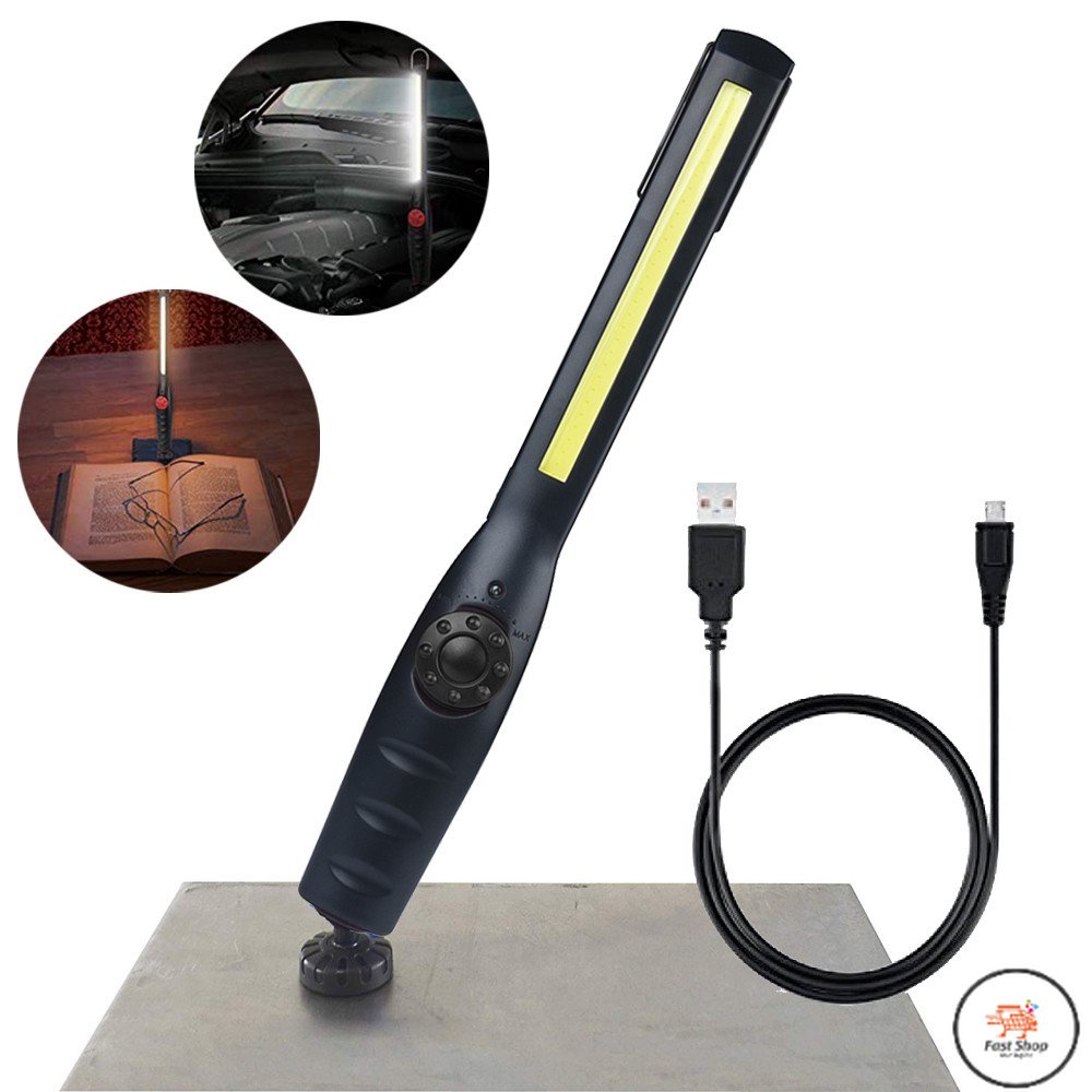 FS Adjustable Portable Lamp Magnetic Rechargeable Car COB LED Slim Work ...