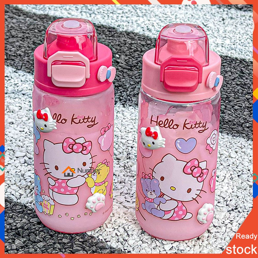 Pink Hello Kitty Girl Water Bottle Temperature Resistant Plastic Cup ...