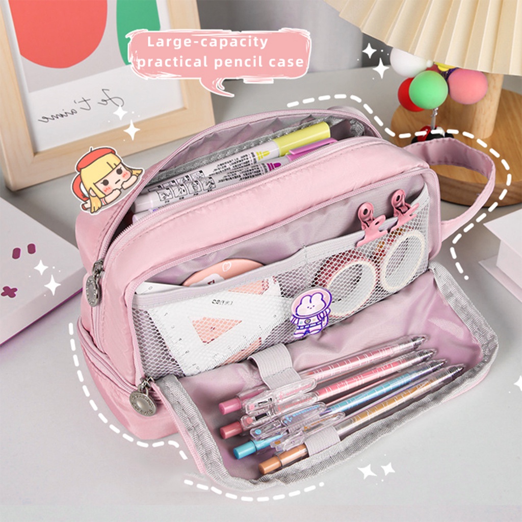 5 Layer Pencil Case Kawaii Large Capacity Storage Big Pen Bag Pouch for