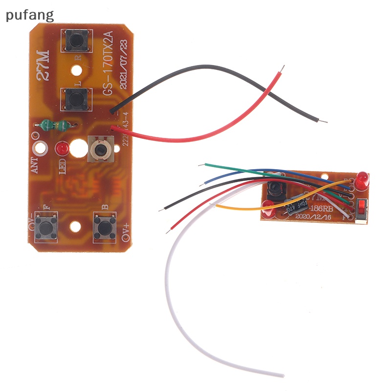 pu 4CH Remote Control 27MHz Circuit PCB Transmitter Receiver Board for