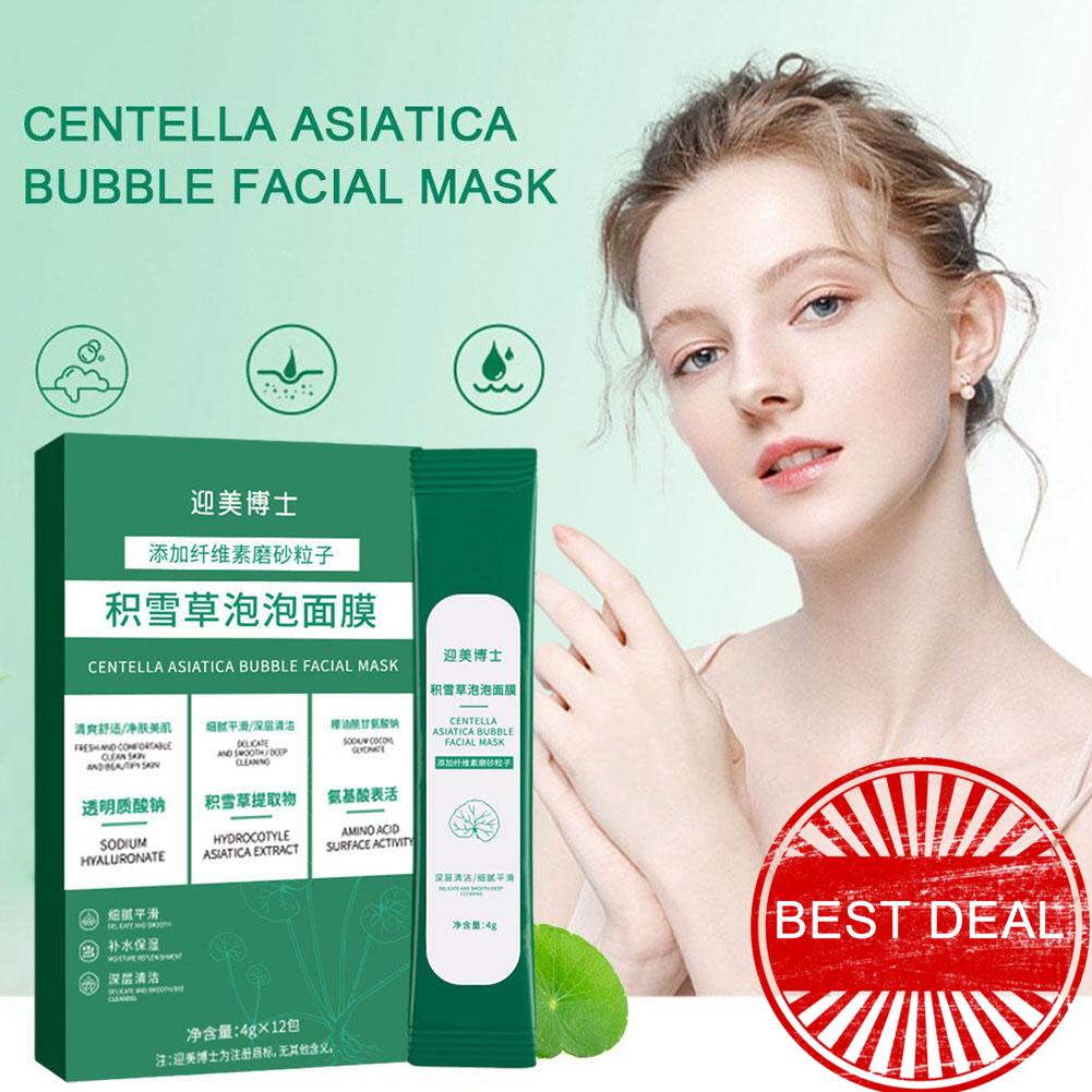 12*Centella Asiatica Bubble Facial Mask Shrink Pores Sleeping Care