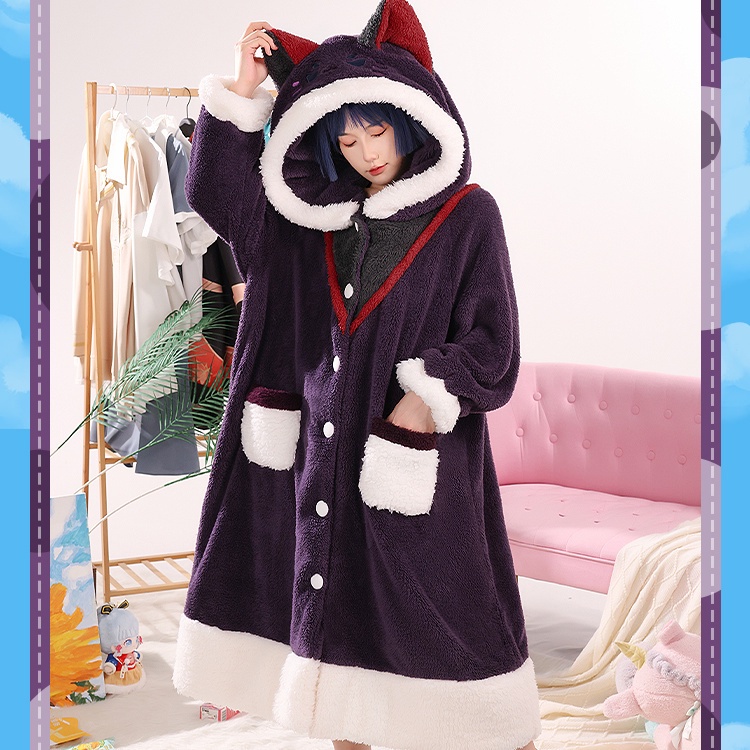 [Genshin] Scaramouche Zhongli nightgown Genshin pajamas spring and ...