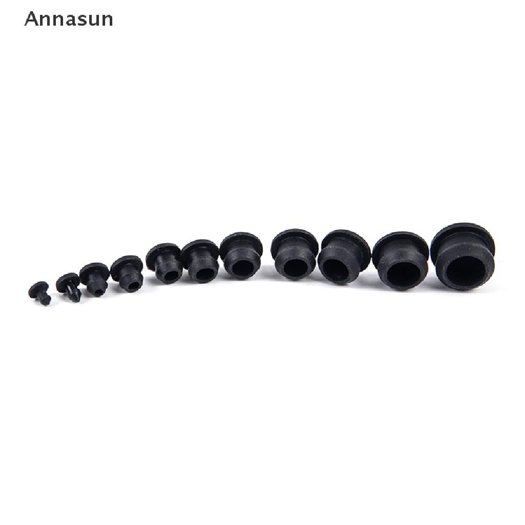 Annasun 10pcs Silicone Rubber Snapon Hole Plug 2.514mm Blanking End Caps Seal Stopper MY