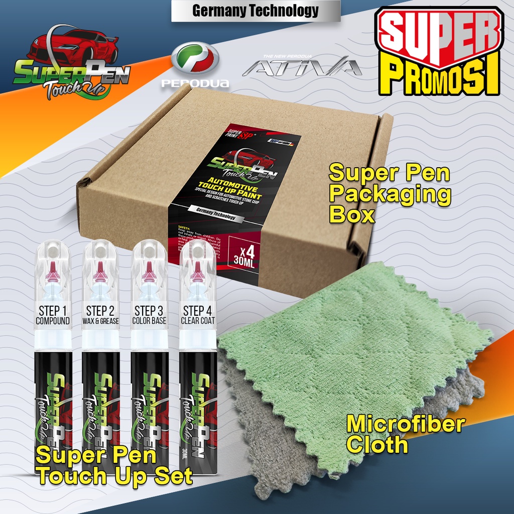 PERODUA AXIA 4in1 Touch Up Paint Advance SUPERPEN DIY Car Scratch ...