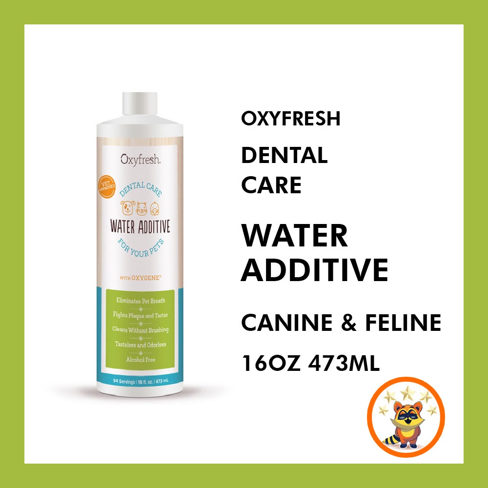 Oxyfresh Dental Care Water Additive Canine Dog & Feline Cat Kucing 16oz