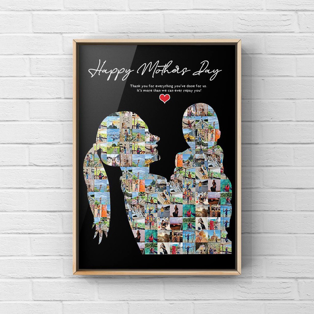Gift Photo Frame Mother's Days Design B (FREE FRAME) Shopee Malaysia