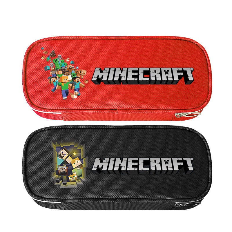 Minecraft Large Capacity Pencil Bag Case Multi-Function Pencil Case Pen ...