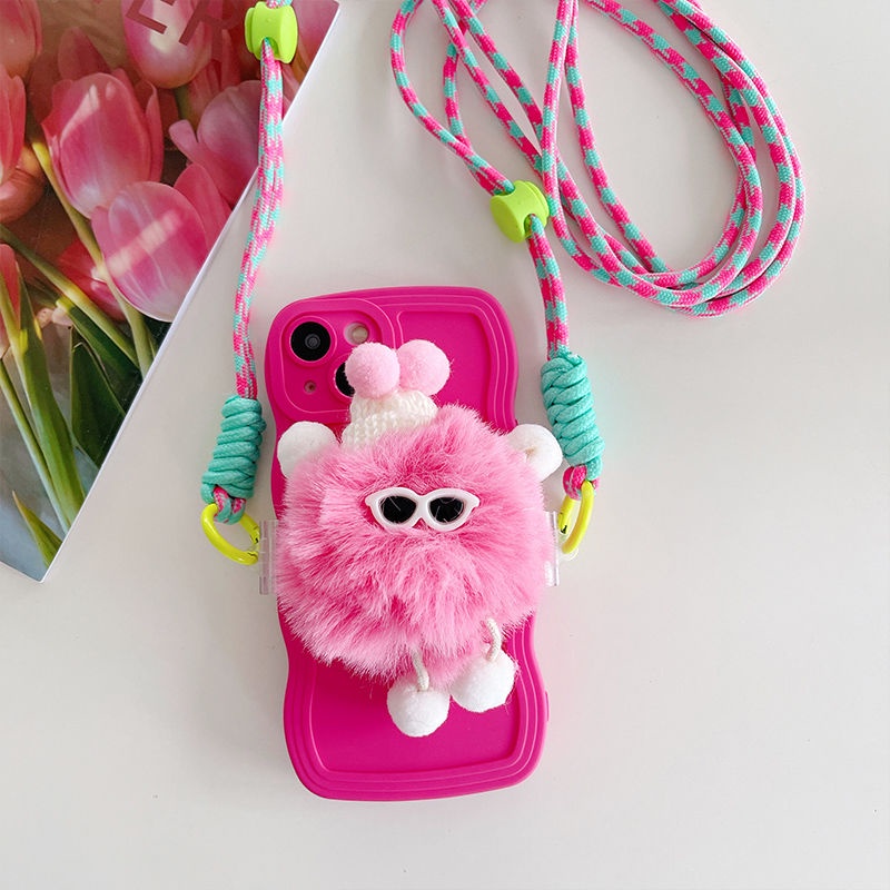 Plush Clip Strap Rope Mobile Phone Back Lanyard Diagonal Cartoon Japan ...
